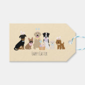 ハッピーイースター犬 ギフトタグ (正面(横))