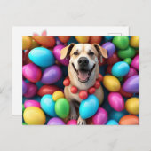 ハッピーイースター犬 シーズンポストカード (正面/裏面)