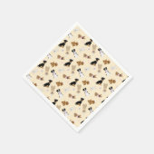 ハッピーイースター犬 スタンダードカクテルナプキン (角)