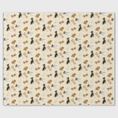 ハッピーイースター犬 ラッピングペーパー (フラット)