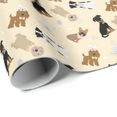 ハッピーイースター犬 ラッピングペーパー (ロールコーナー)