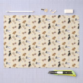 ハッピーイースター犬 薄葉紙 (クラフト)