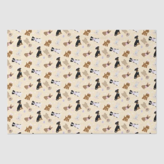 ハッピーイースター犬 薄葉紙 (正面)