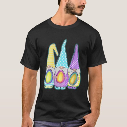 ハッピーイースター神の格言卵イースター Tシャツ (正面)