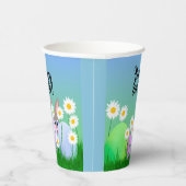 ハッピーイースター紙カップピーキングバニーカラフル 紙コップ (右)