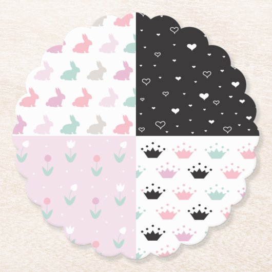 ハッピーイースター紙コースター ペーパーコースター (正面)