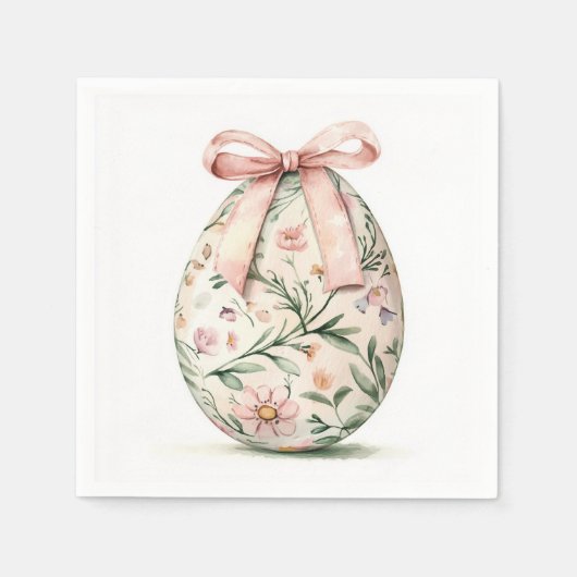 ハッピーイースター紙ナプキン スタンダードカクテルナプキン (正面)