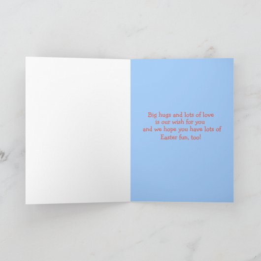 ハッピーイースター素晴らし孫ラビットカタツムリマウス カード (内部)