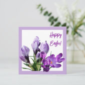 ハッピーイースター紫フローラブライトカラフルボー カード (スタンド正面)