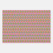 ハッピーイースター絵を描卵かご卵狩り ラッピングペーパーシート (正面3)