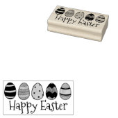 ハッピーイースター絵を描卵イースターバスケットスタンプ ラバースタンプ (押印)