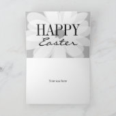 ハッピーイースター美しいフローラグリーティングカード カード (内部)