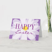 ハッピーイースター美しいフローラグリーティングカード カード (正面)