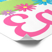 ハッピーイースター美しい宗教 ポスター (角)