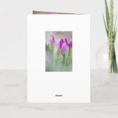 ハッピーイースター聖書聖句ピンクチューリップ シーズンカード (裏面)