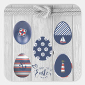 ハッピーイースター航海のをテーマにした沿岸航法 スクエアシール (正面)