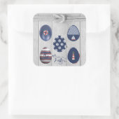 ハッピーイースター航海のをテーマにした沿岸航法 スクエアシール (バッグ)