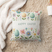 ハッピーイースター花 クッション (ブランケット)