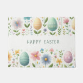 ハッピーイースター花 ドアマット (正面)