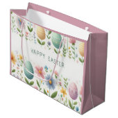 ハッピーイースター花 ラージペーパーバッグ (正面アングル)