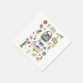 ハッピーイースター芸術 スタンダードカクテルナプキン (角)
