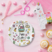 ハッピーイースター芸術 ペーパープレート (パーティー)