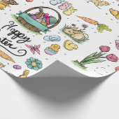 ハッピーイースター芸術 ラッピングペーパー (角)