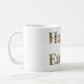 ハッピーイースター装飾文字 コーヒーマグカップ (左)