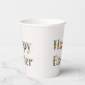 ハッピーイースター装飾文字 紙コップ (右)