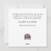 ハッピーイースター詩篇ウッドランドフラワーズクリスチャン シーズンカード (裏面)