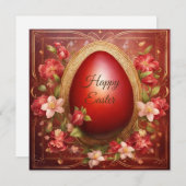 ハッピーイースター赤卵 シーズンカード (正面/裏面)