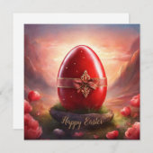 ハッピーイースター赤卵 シーズンカード (正面/裏面)