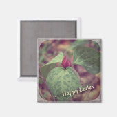 ハッピーイースター野草 マグネット (正面/裏面)