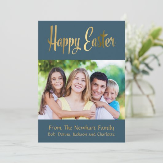 ハッピーイースター金ゴールドスクリプトカスタムの写真 シーズンカード (スタンド正面)