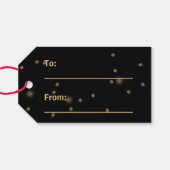 ハッピーイースター金ゴールドディスコボール ギフトタグ (裏面横)