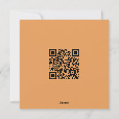 ハッピーイースター鍵白とオレンジニースバルーン シーズンカード (裏面)