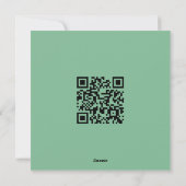 ハッピーイースター鍵白と緑のニースバルーン シーズンカード (裏面)