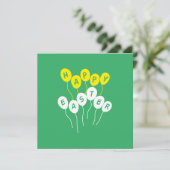 ハッピーイースター鍵白と黄色のニースバルーン シーズンカード (スタンド正面)