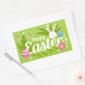 ハッピーイースター長方形シール 長方形シール (封筒)