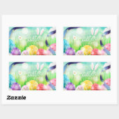 ハッピーイースター長方形シール 長方形シール (シート)