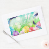 ハッピーイースター長方形シール 長方形シール (封筒)