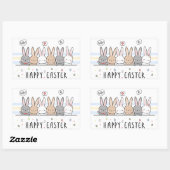 ハッピーイースター長方形シール 長方形シール (シート)