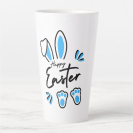ハッピーイースター青 カフェラテマグ