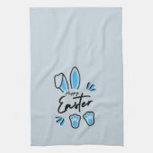 ハッピーイースター青 キッチンタオル (縦)