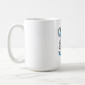 ハッピーイースター青 コーヒーマグカップ (左)