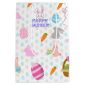 ハッピーイースター願い ミディアムペーパーバッグ (裏面)