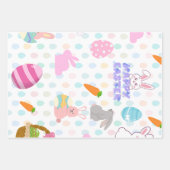 ハッピーイースター願い ラッピングペーパーシート (正面2)