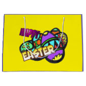 ハッピーイースター顧客ギフトバッグ ラージペーパーバッグ (正面)