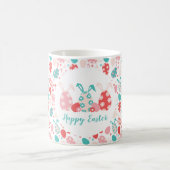 ハッピーイースター飾エッグバニー耳 コーヒーマグカップ (中央)