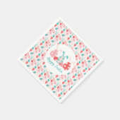 ハッピーイースター飾エッグバニー耳 スタンダードカクテルナプキン (角)